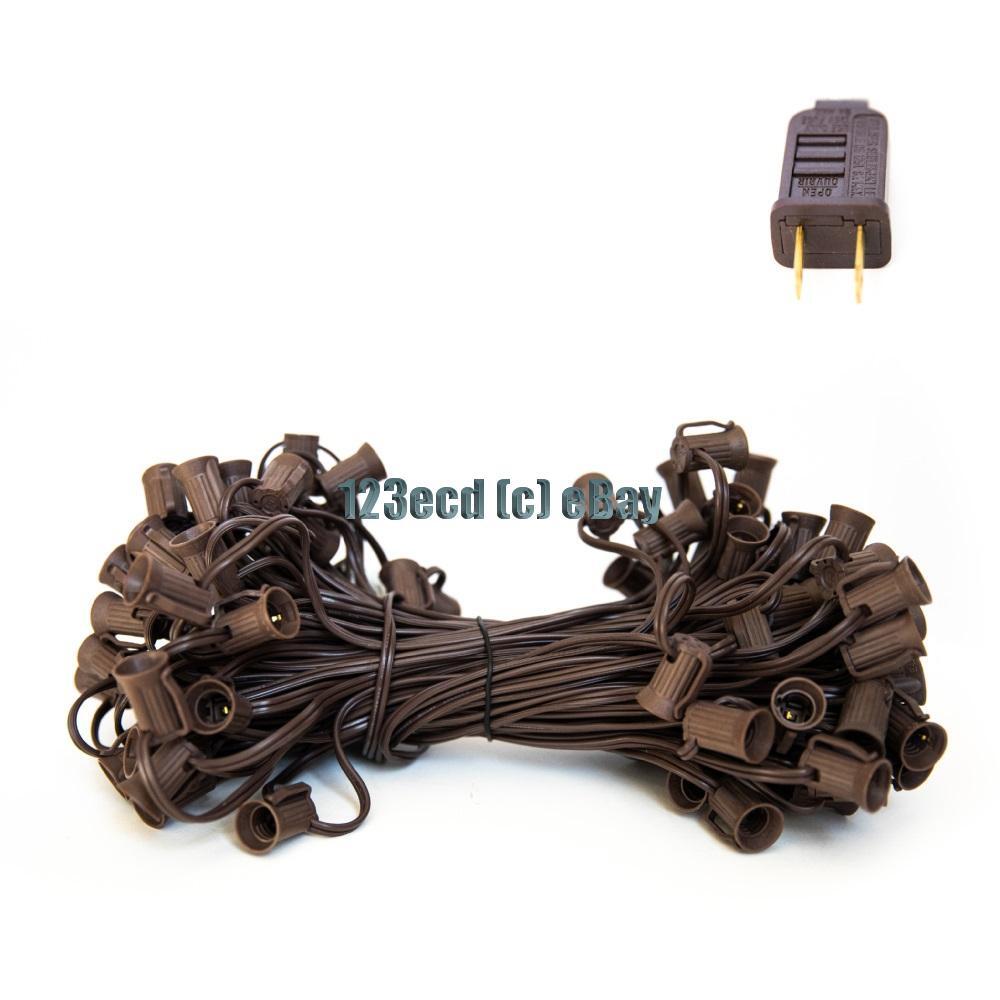 Brown C7 100ft Light String SPT-1 - Lights