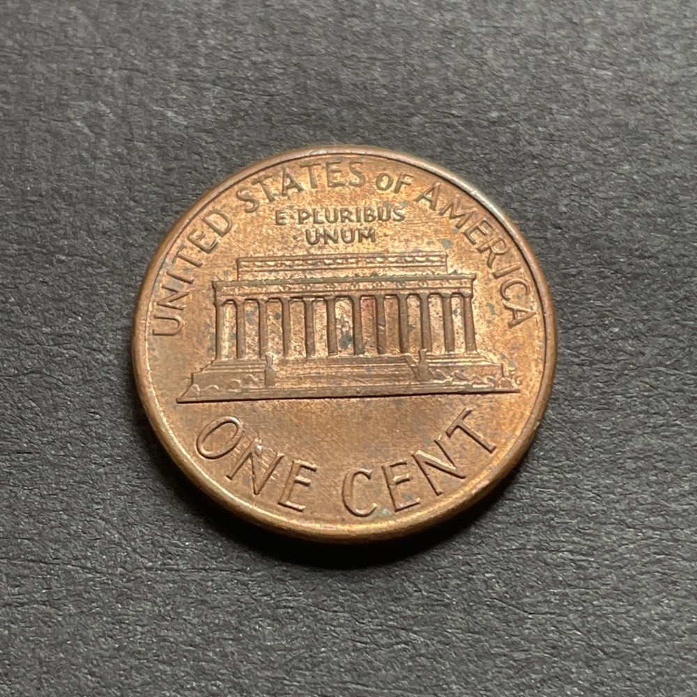 1986 Lincoln Cent Die Crack Error On Reverse