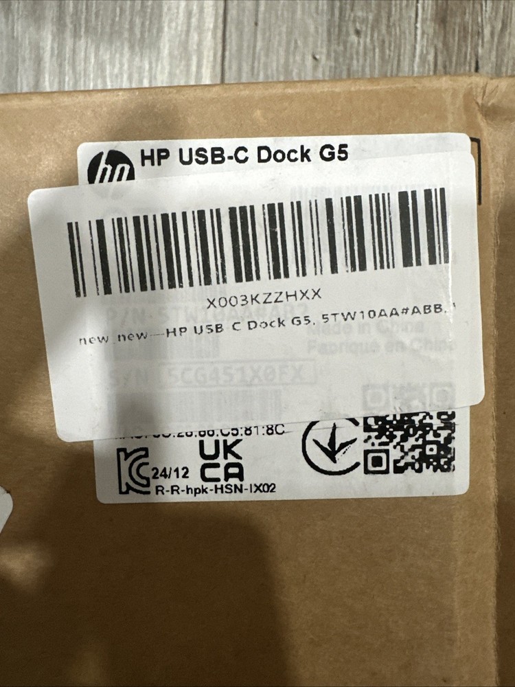 HP USB-C Dock G5, 5TW10AA#ABB, Wired, For Notebook