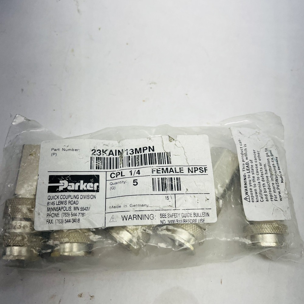 5 PK QUICK COUPLING 23KAIN13MPN