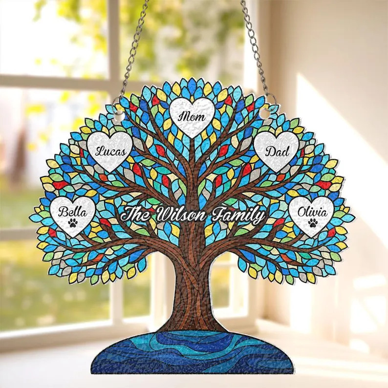 Personalized Family Tree Suncatcher Acrylic