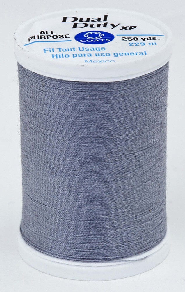 600 Light Silver Dual Duty XP Polyester Thread 250yds