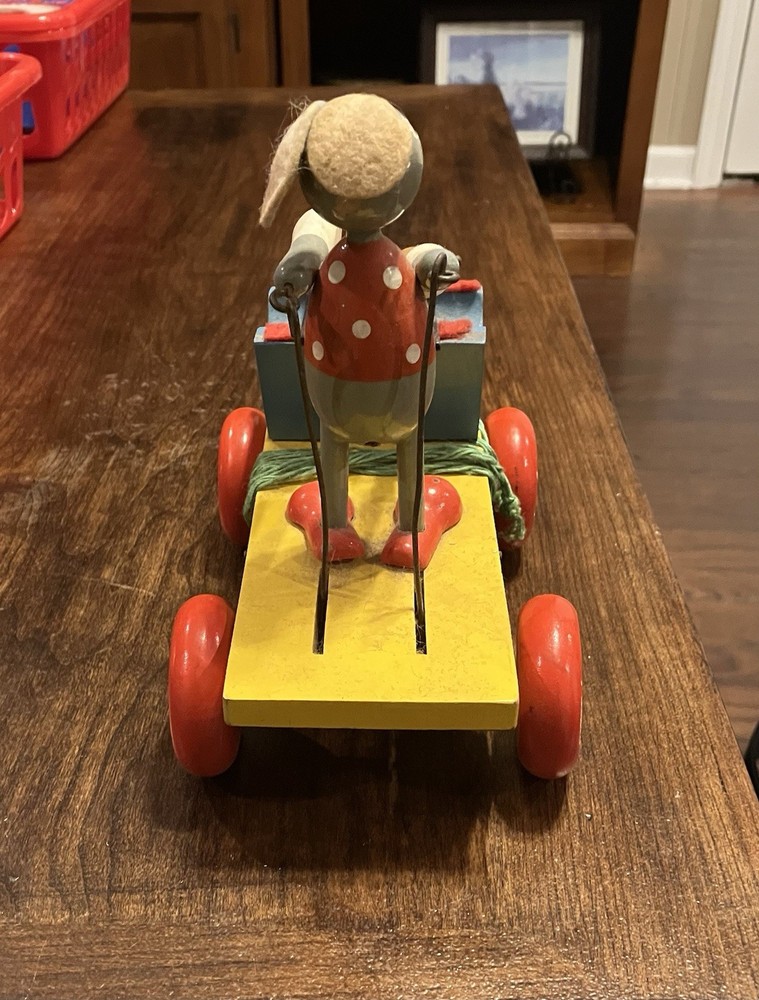 Pull Toy Mouse Made In Czechoslovakia