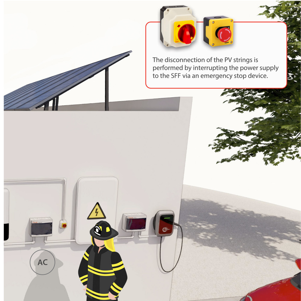 FireFighter Safety Switch Solar Panel 4 Strings Rapid Shutdown Protection