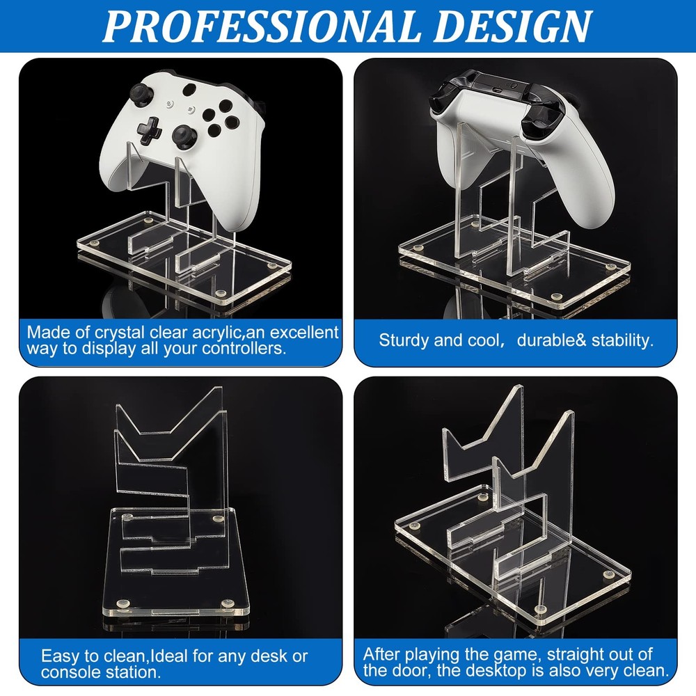 Universal Controller Holder, Transparent Acrylic Game Controller Display Stan...