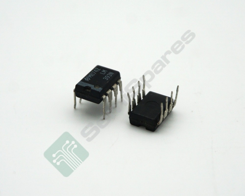 2 pcs. NATIONAL SEMICONDUCTOR LM393N IC COMPARATOR 2 DIFF 8-DIP