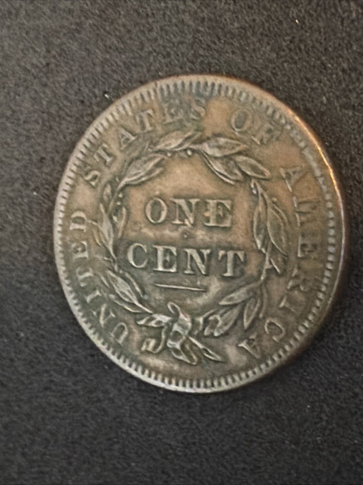 1838 coronet head large cent