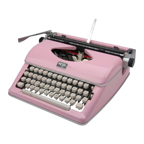 Royal Classic Manual Typewriter Pink
