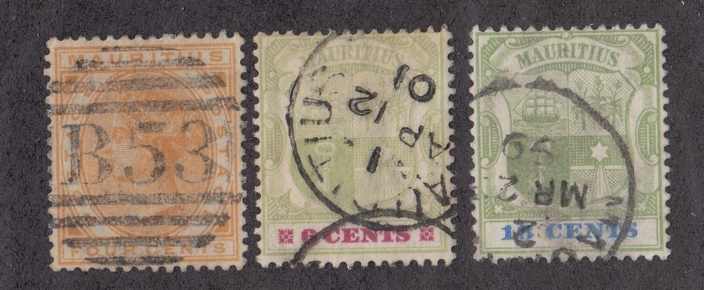 Mauritius #71, 103, 109 Used