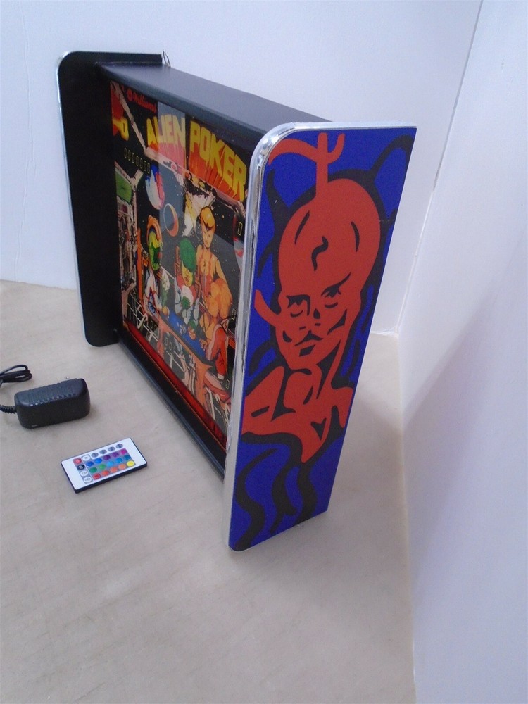 Williams Alien Poker Pinball Head LED Display light box