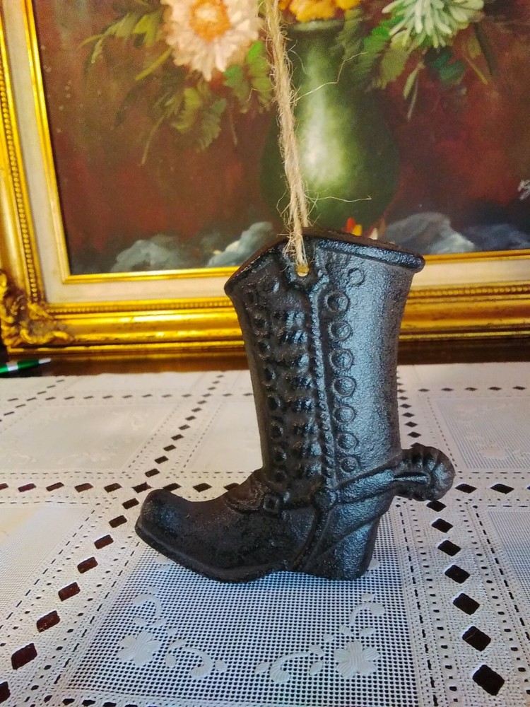 Small Cast Iron Western Boot