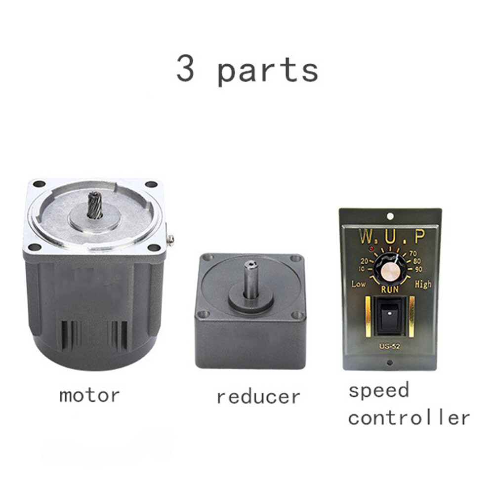 AC Gear Motor Electric Variable Speed Controller Torque 90W 1