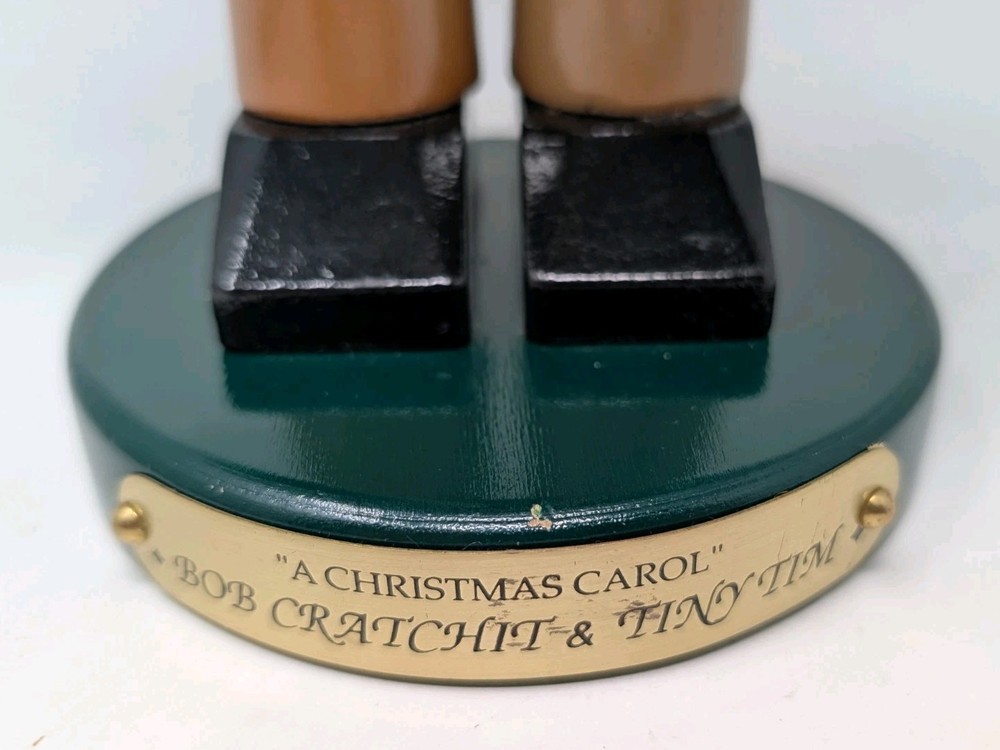 Steinbach German Nutcracker BOB CRATCHIT & TINY TIM 17.5" (Tiny Tim Missing)