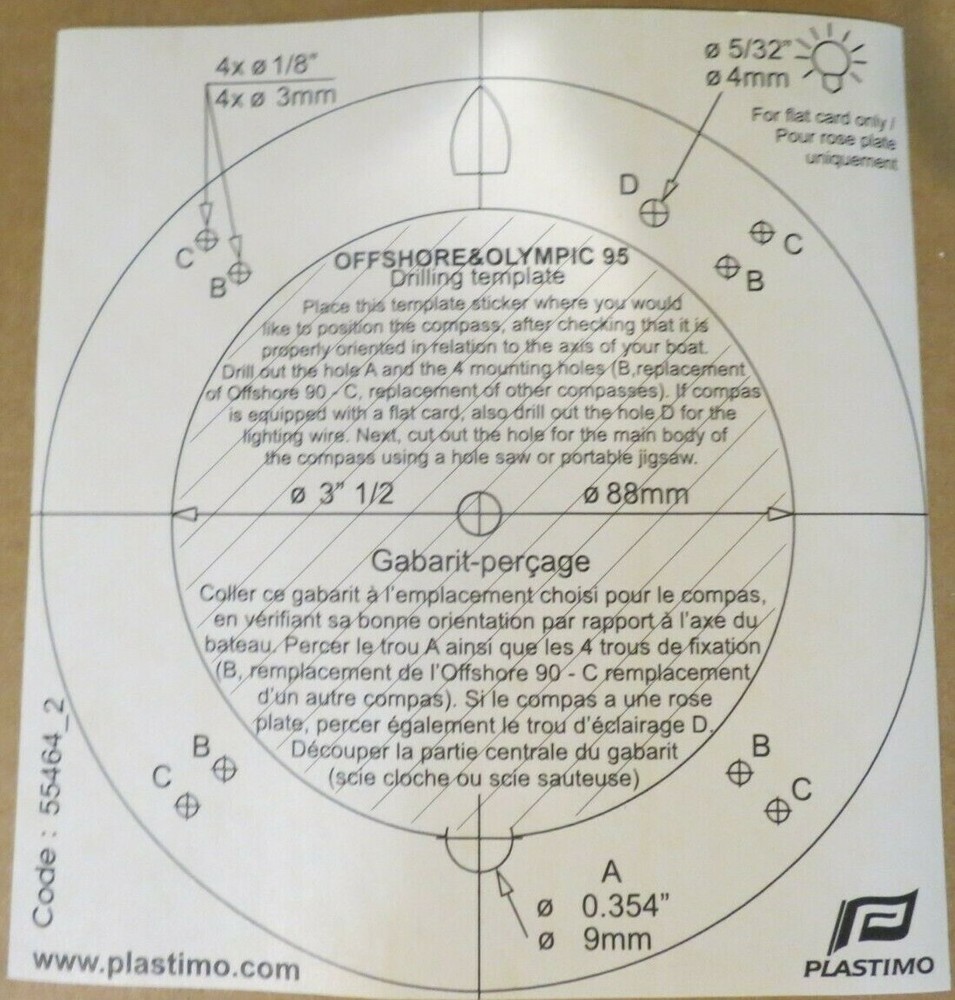 COMPASS - PLASTIMO OFFSHORE 95 STEERING #55370
