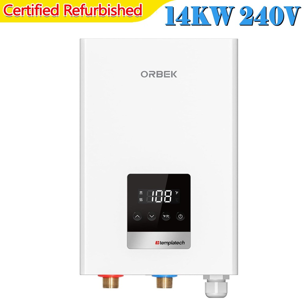 【90% NEW】14kW Electric Tankless Water Heater On Demand Quick & Instant Hot Water