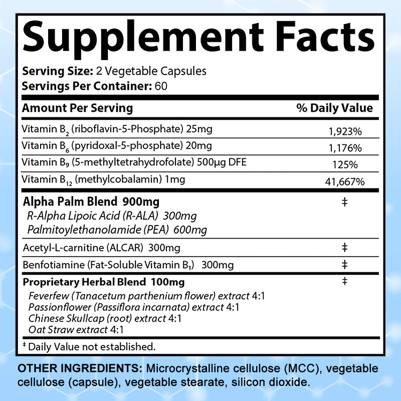 Premium Sciatic Nerve Support Formula – 120 Capsules