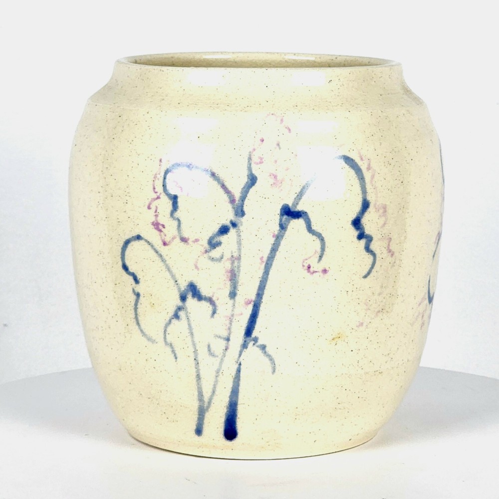 Arbon Ceramic Planter Pot w/Floral Design 6.5"