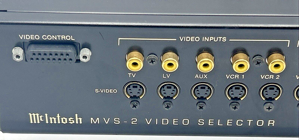 MCINTOSH MVS-2 VIDEO SELECTOR VIDEO CONTROL CENTER ADAPTER