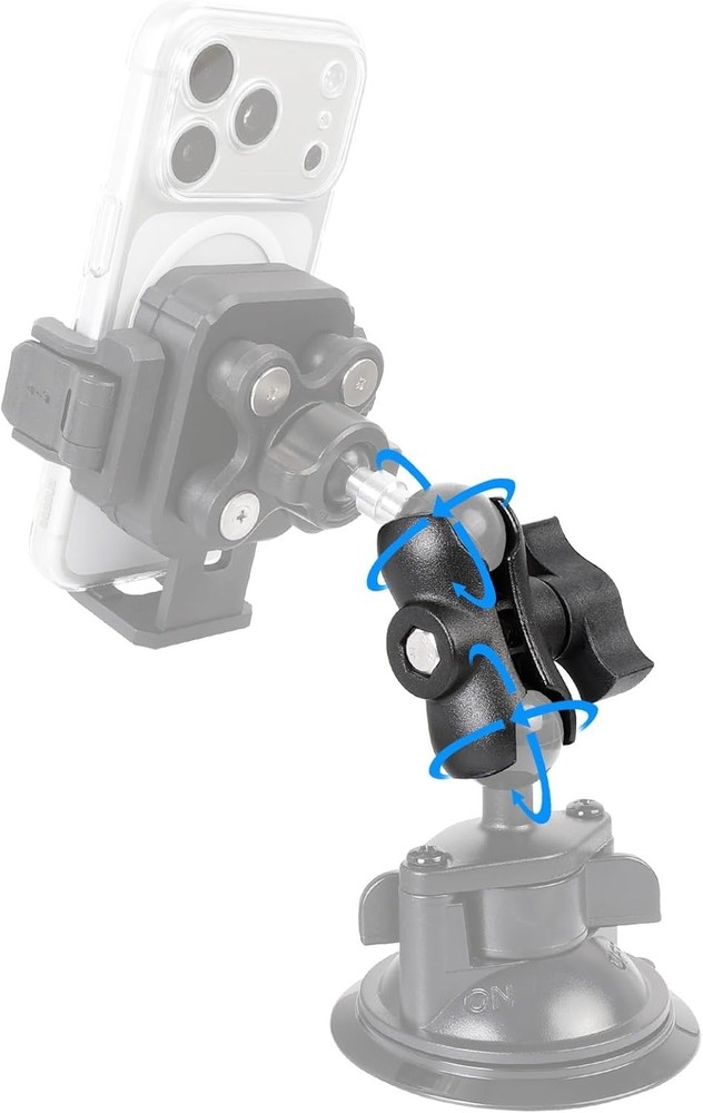 Secure and Adjustable Double Socket Arm for RAM and 1" Ball Mounting Solutions