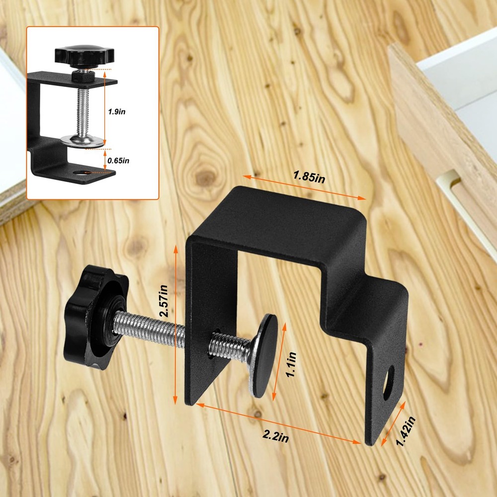 4Pcs Drawer Front Installation Clamps, Drawer Fixing Clips, Adjustable Drawer...