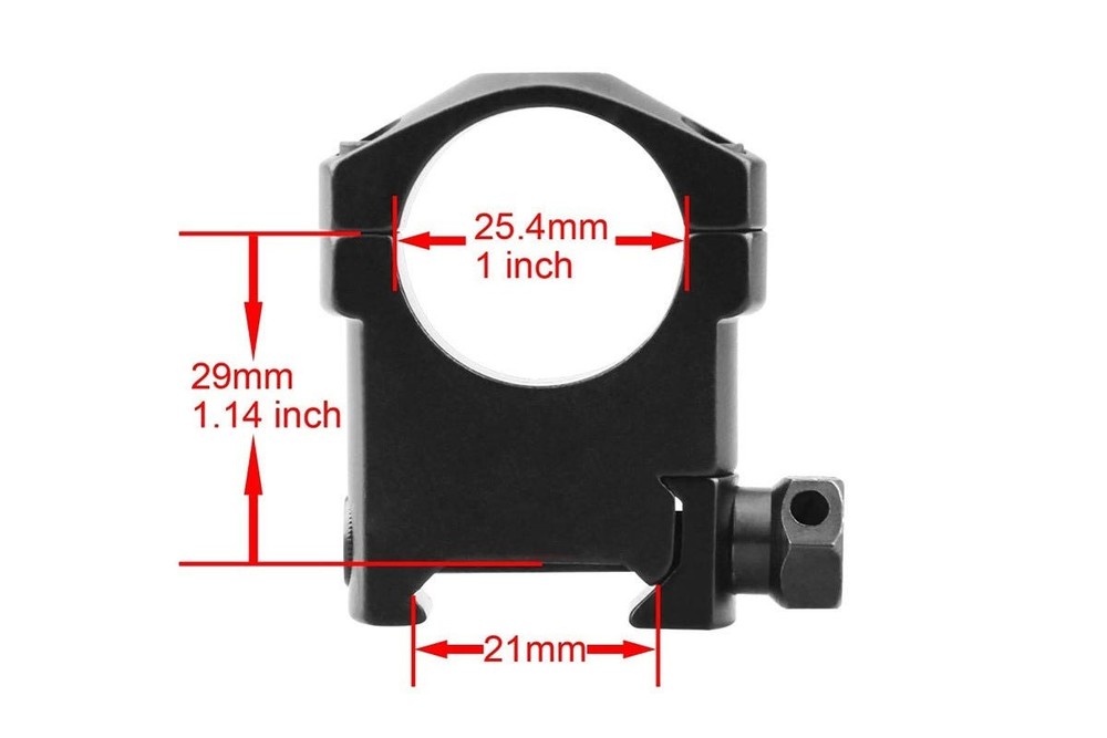 Muzzle-Loaders Exodus 1" Scope Rings - Medium Base, Matte Black Rings - MZ1901