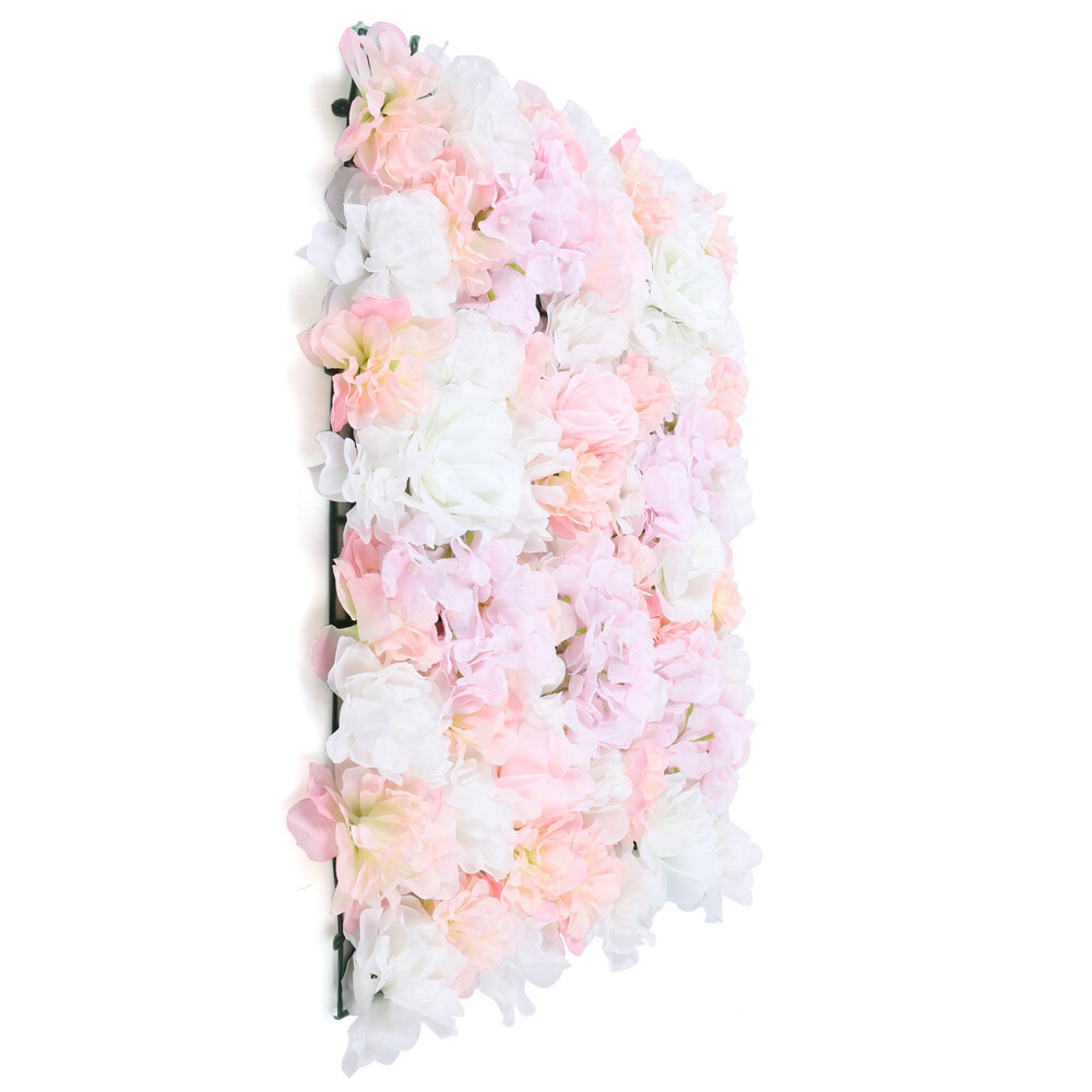 Artificial Flower Wall Panel Backdrop Wedding Party Venue Background Decor 8Pcs