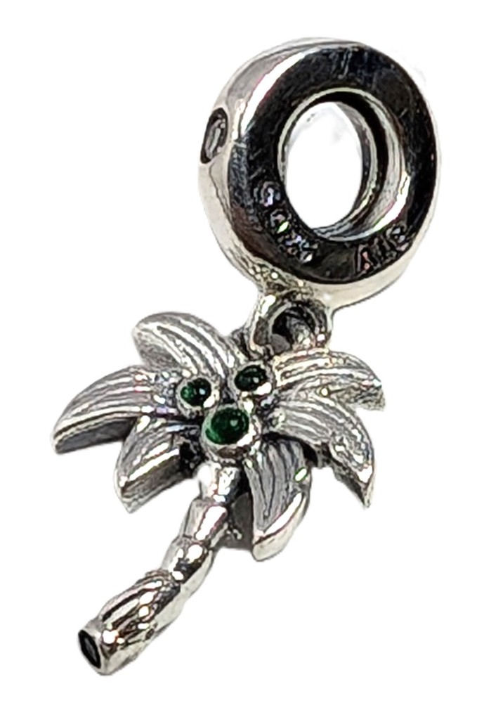 Authentic Pandora Charm, Palm Tree and Coconuts Dangle, #799438C01