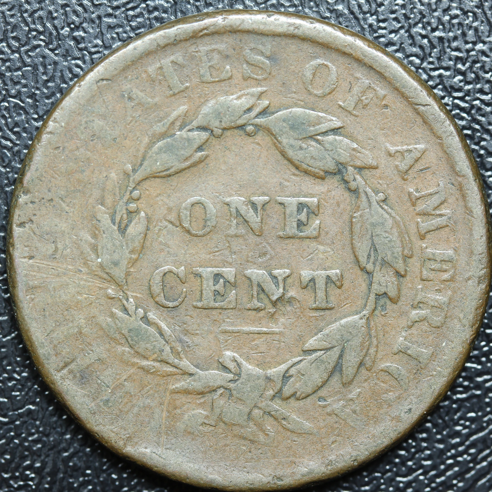 1844 Braided Hair Large Cent