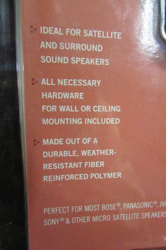 Omni Mount THE COMPLETE SATELLITE SPEAKER MOUNTING KIT ~ AB1 WALL & CEILING