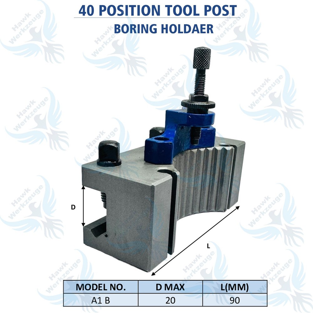 40 Position Multifix Style Quick Change Toolpost 150 – 300 Swing