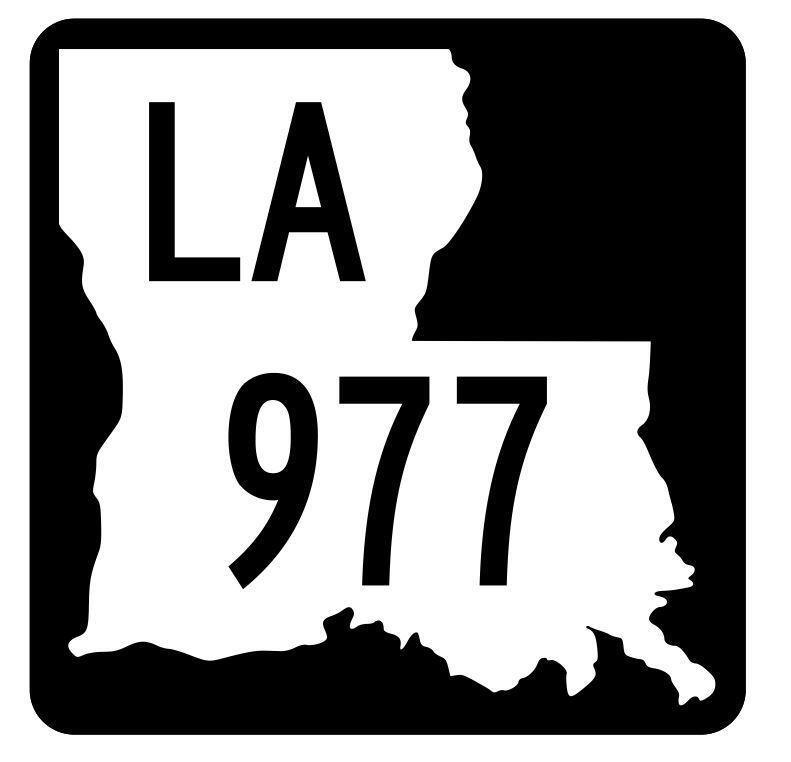 Louisiana State Highway 977 Sticker Decal