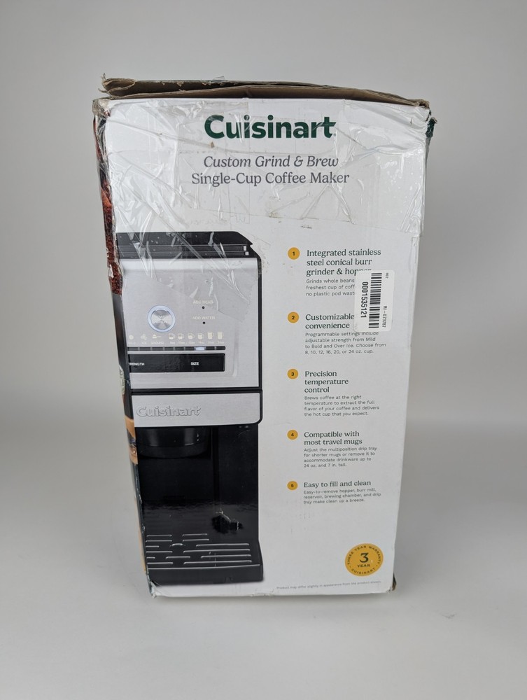 Cuisinart Custom Grind & Brew Single-Cup Coffee Maker DGB-30