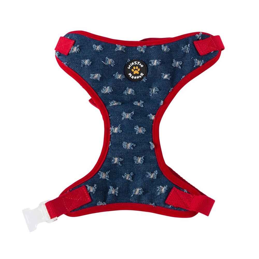Winston Manner Dog Harness in Diggin Denim