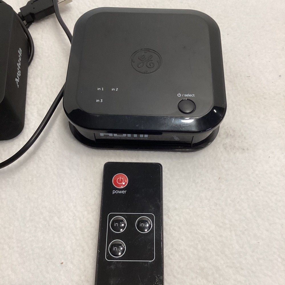 Mixed Electronics Lot, Headset Charger HDMI Switch, Remote Control