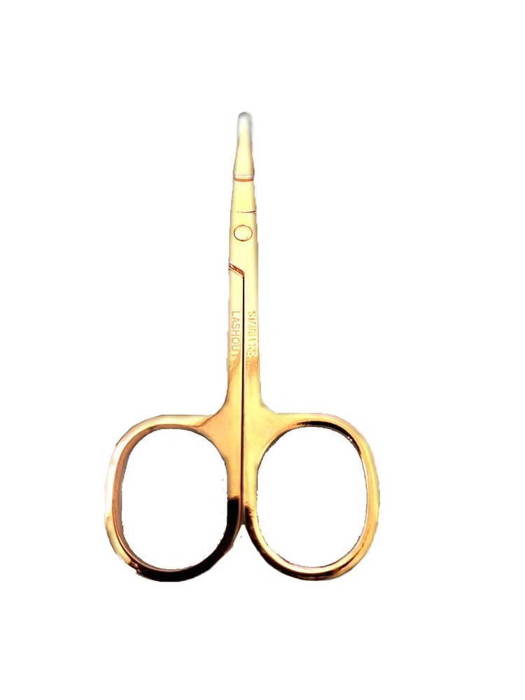 Lashout Rose Gold Precision Lash & Brow Scissors