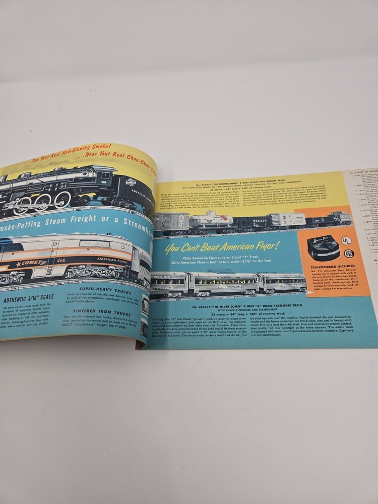 Vintage 1954 Gilbert American Flyer Train Erector Catalog