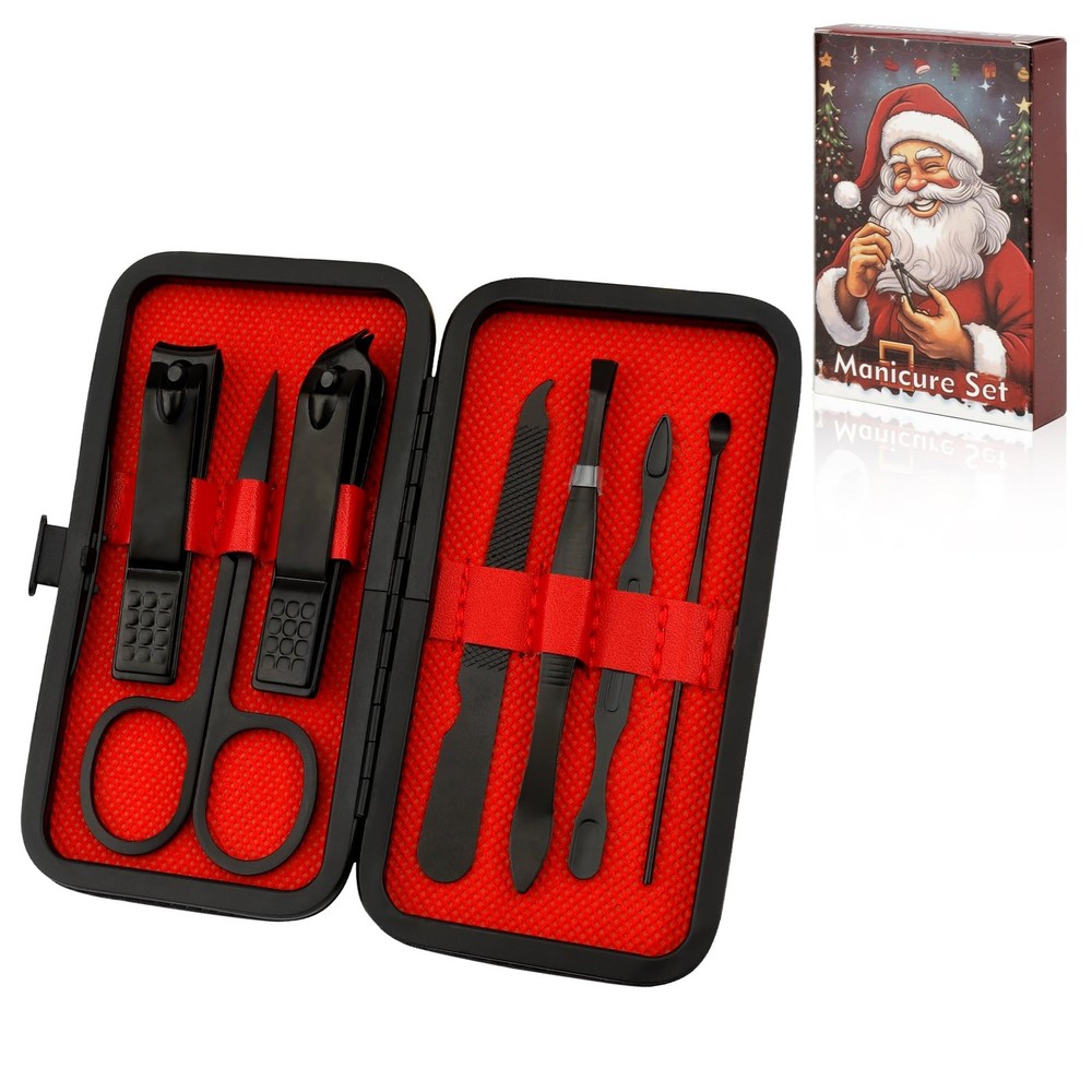 Manicure Set, Stocking Stuffers, Nail Clipper 7 in 1 Manicure Kit, Easter Kit