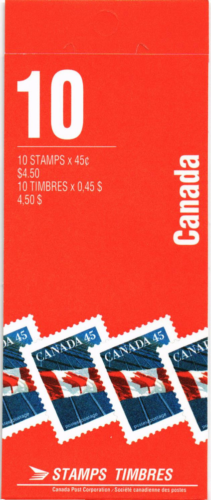 Canada 1995 Yvert C 1416a(II) Basic Flags MNH VF