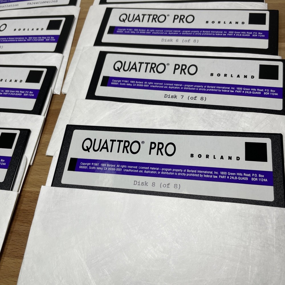 5.25 floppy disks Quattro Pro
