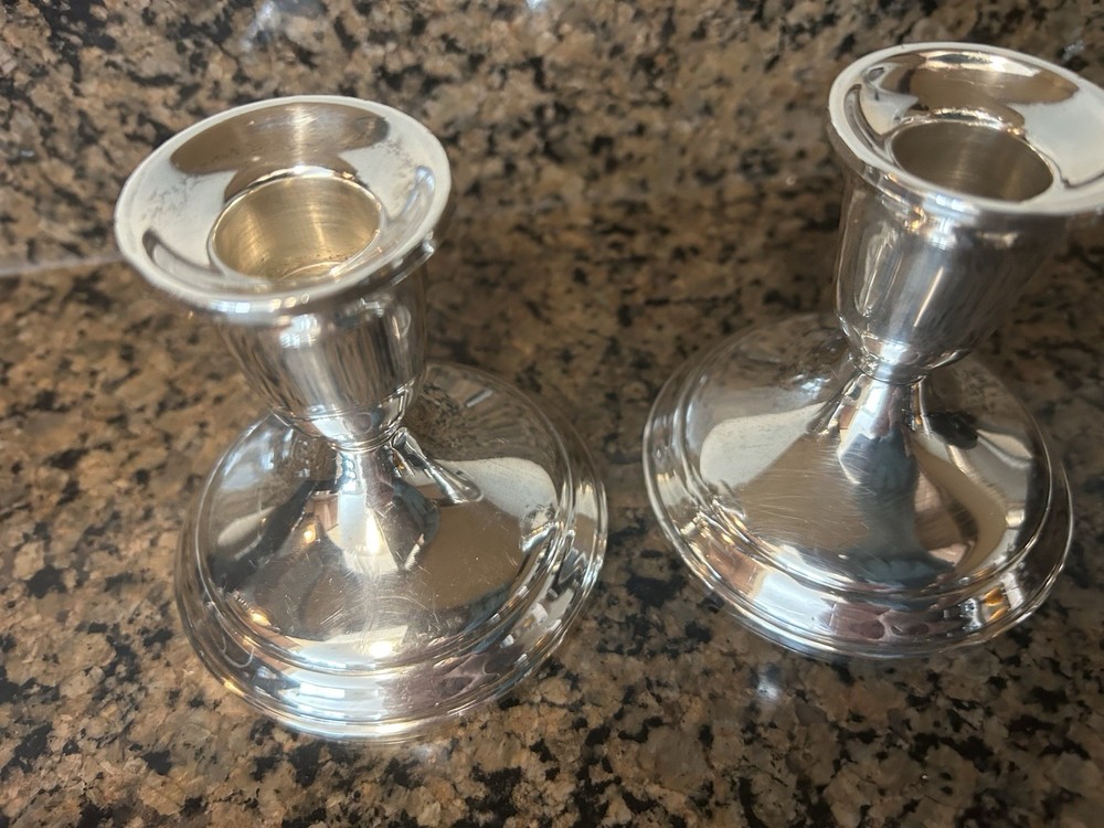 Towle Sterling Candlesticks 3” T