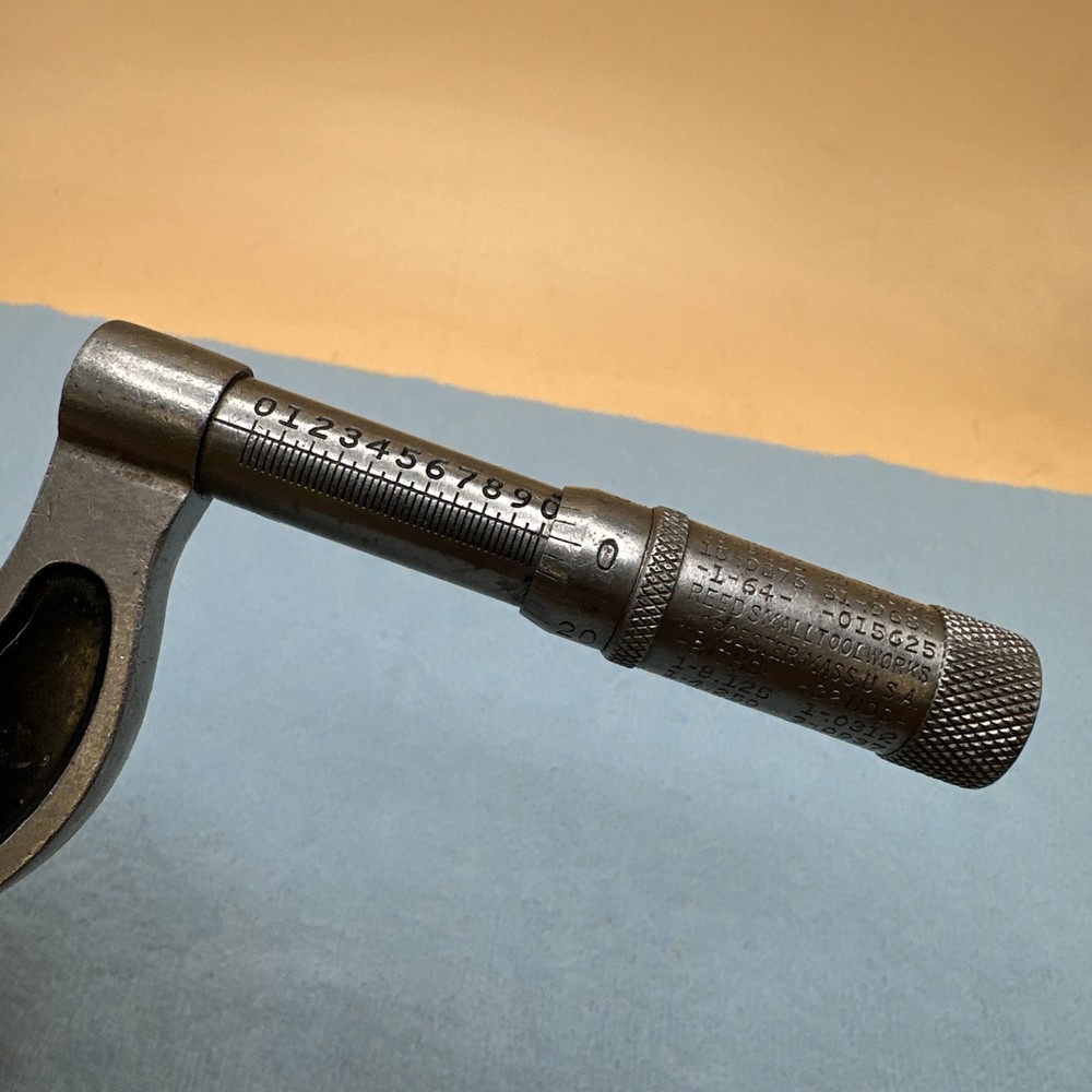 Reed Small Tool Works Outside Micrometer - 1-2" Range