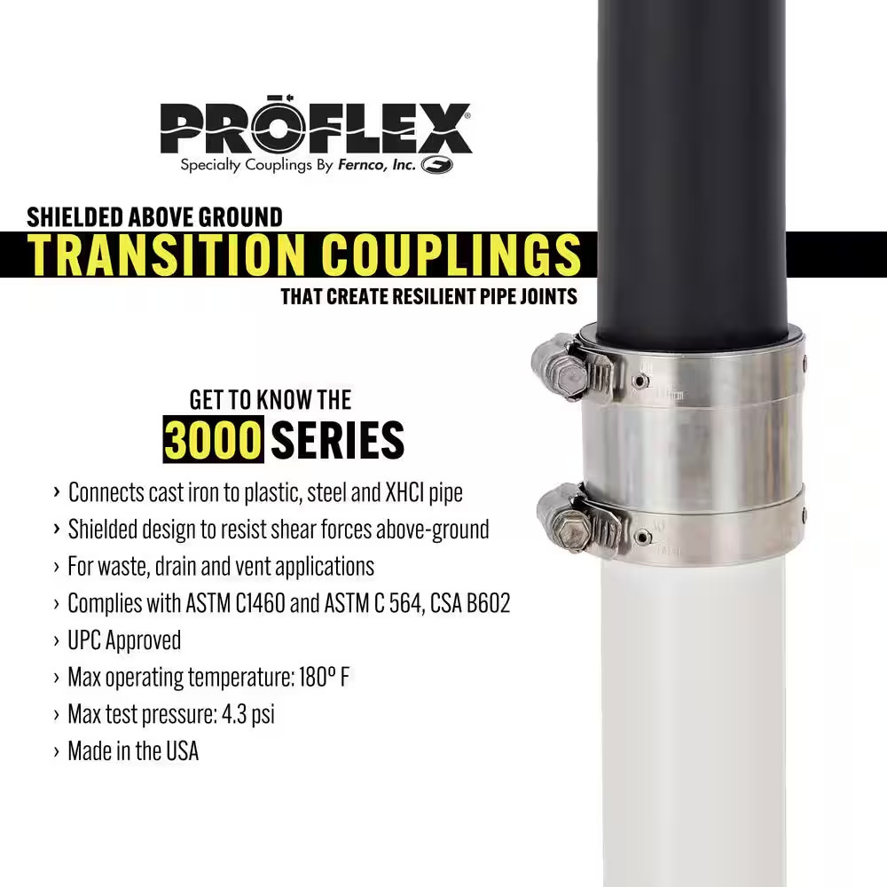 Proflex 2 In. Neoprene Shielded Coupling