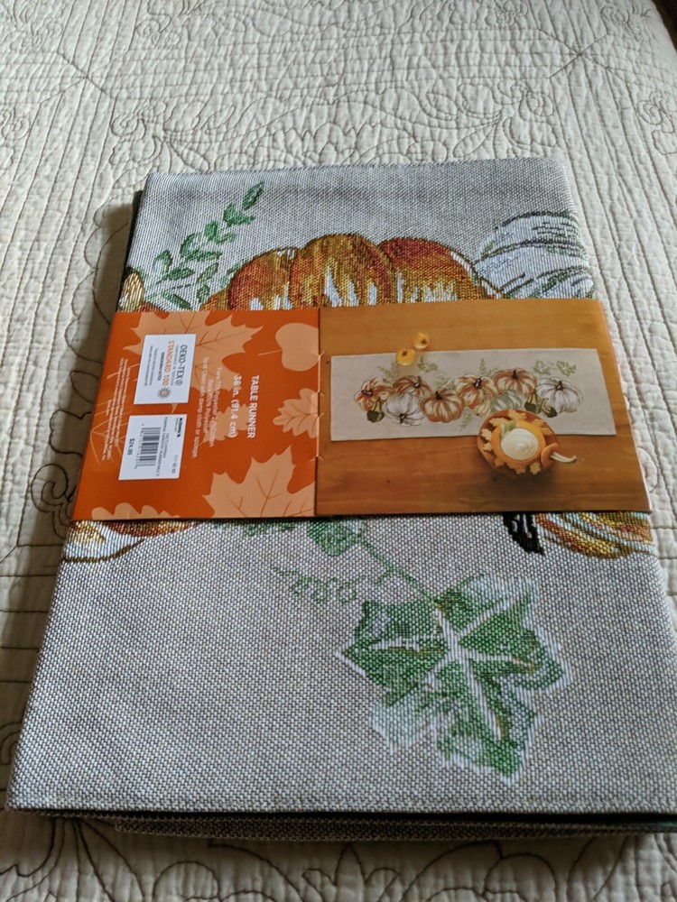 Celebrate Fall Together Table Runner New Free Ship