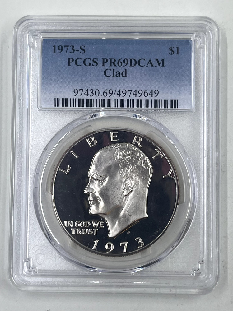 1973 S $1 PCGS PR69DCAM Clad Eisenhower
