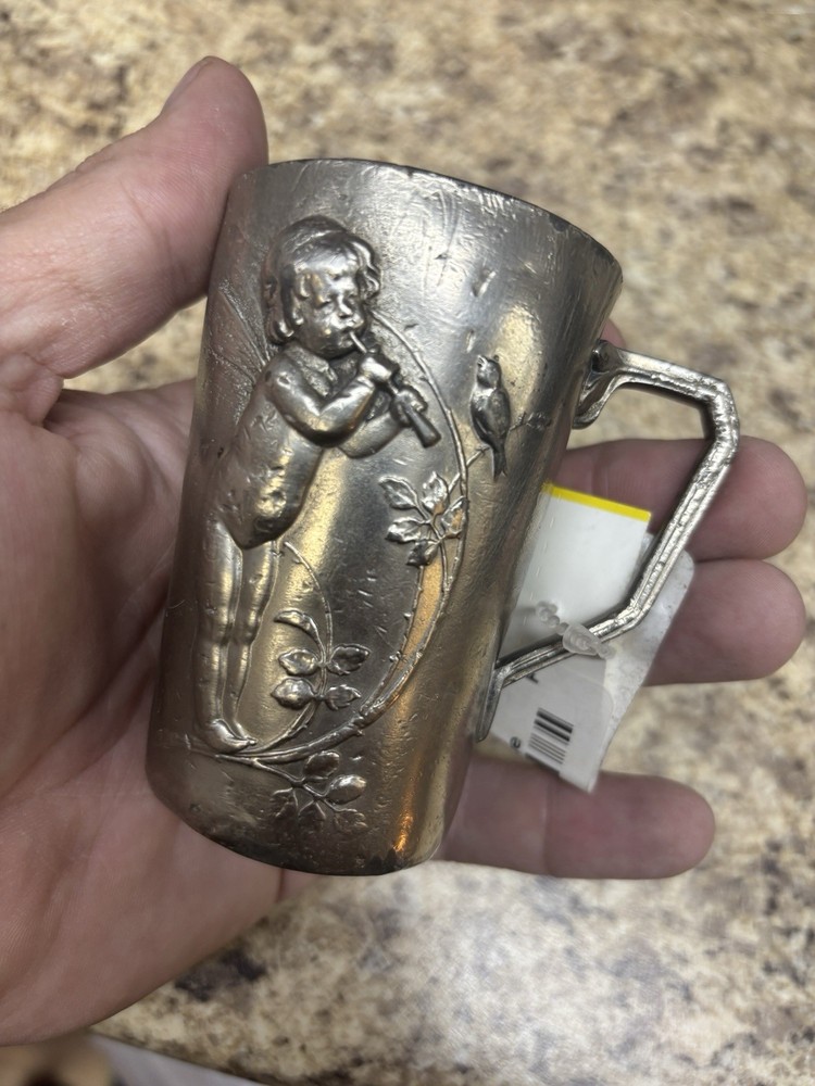 Vintage silver plate Wurttemberg monogramed cup