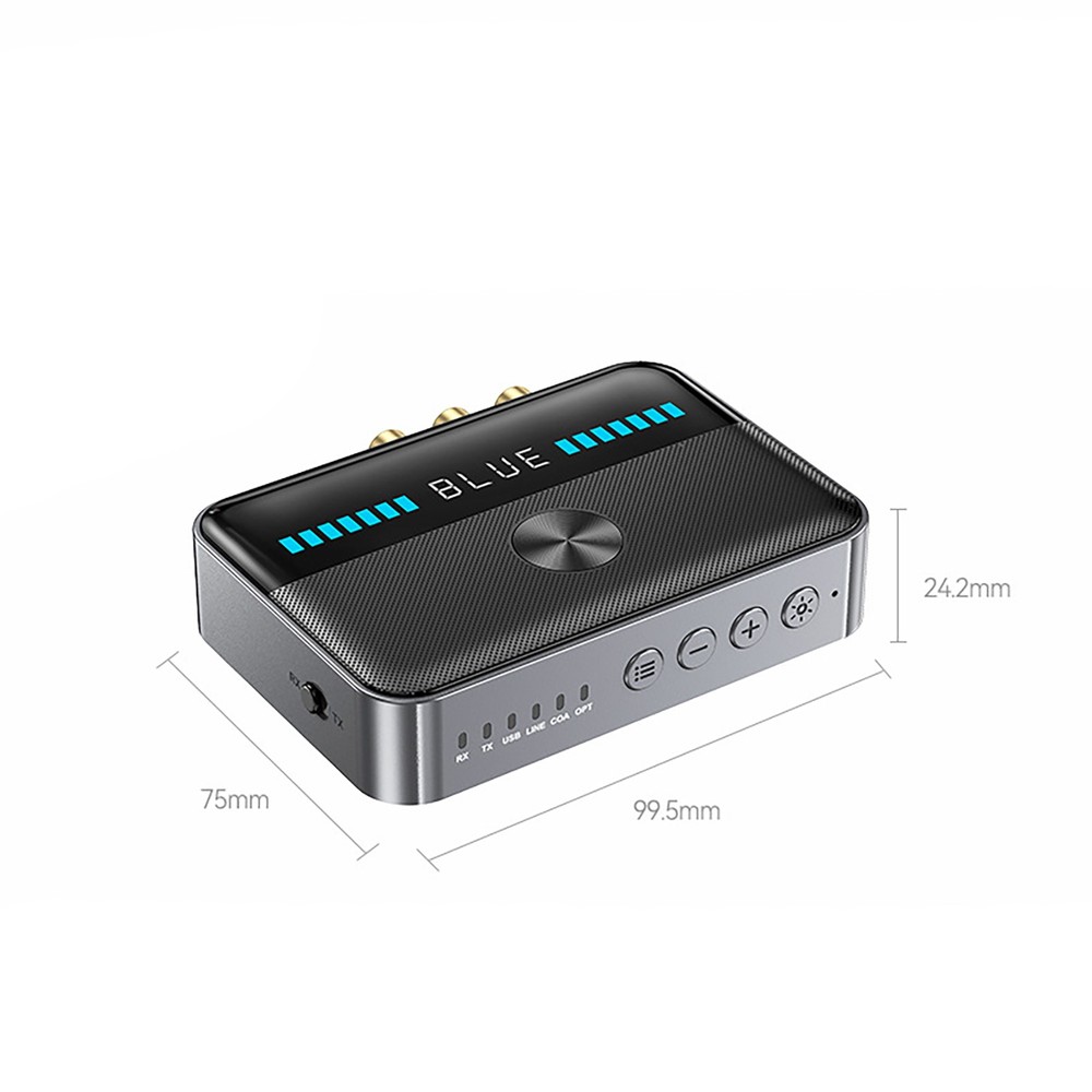 High Sensitivity 5.3 Bluetooth NFC Transmitter Receiver Stereo Audio Adapter
