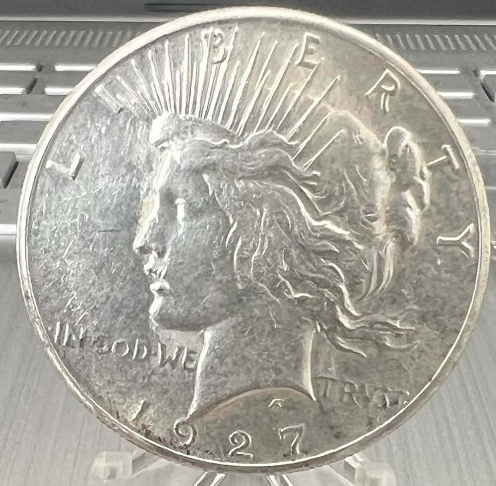 1927-S Peace  Silver Dollar (A/U)