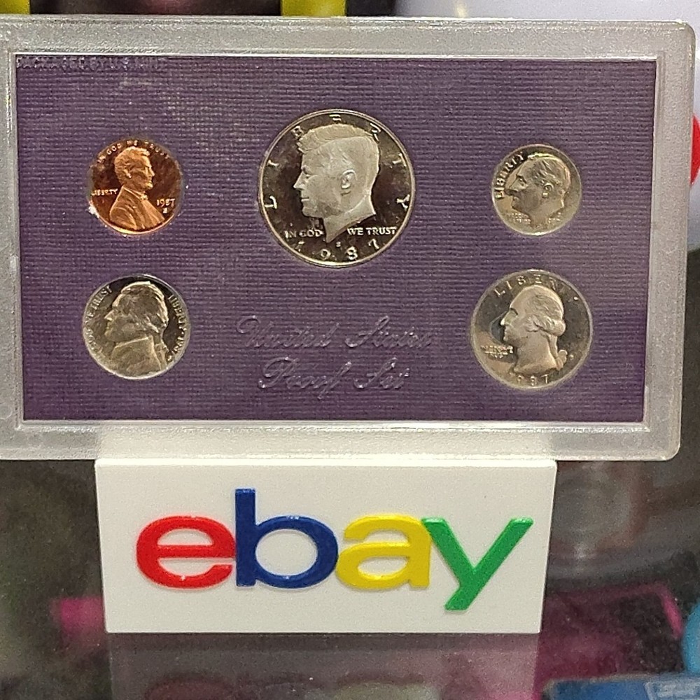 1987 S 5-Coin Clad Proof Set U.S. Mint Original