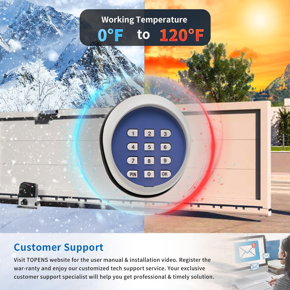 TKP3 Wireless Keypad Keyless Entry Keypad Digital Code Panel Security Control fo