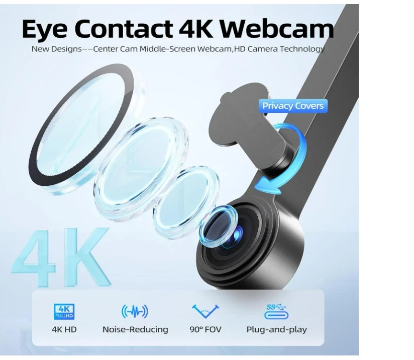 4K high definition webcam